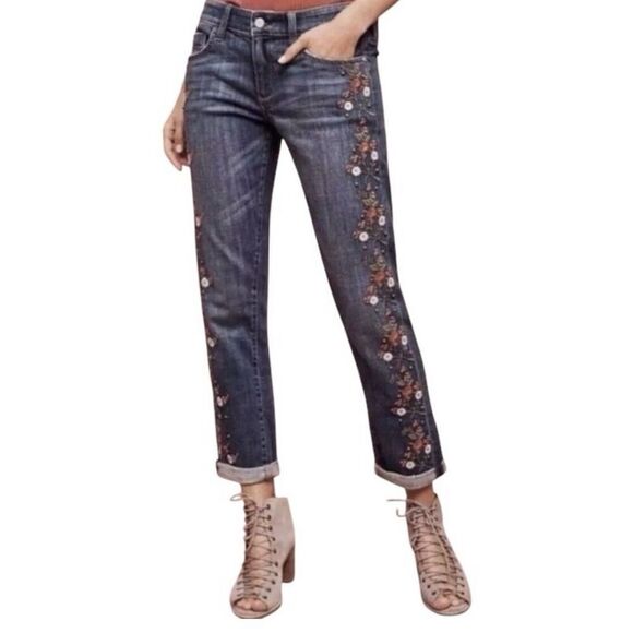 Pilcro & the Letterpress Hyphen embroidered boho 32 jeans - Picture 1 of 7